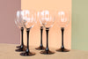 Set of Six Spooky Wine Glasses
