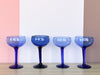 Set of Eight Cobalt Coupes