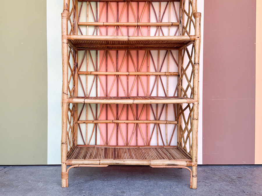 Petite Rattan Etagere