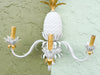 Pair of Italian Tole Pineapple Wall Sconces