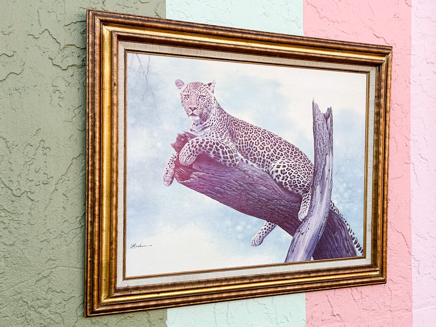Lounging Leopard Print by Leehan