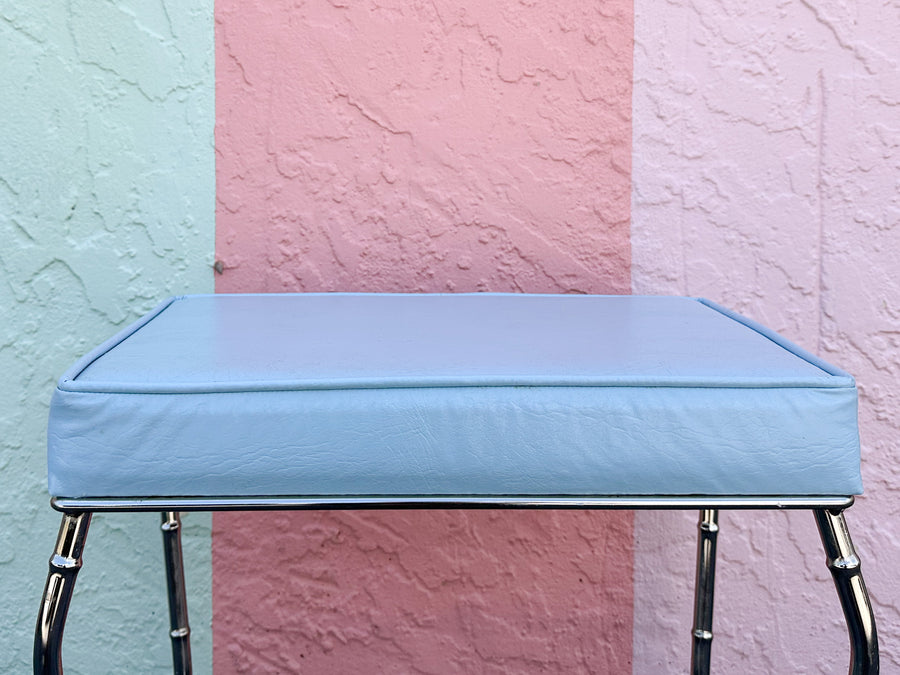 Cute Faux Bamboo Metal Bench