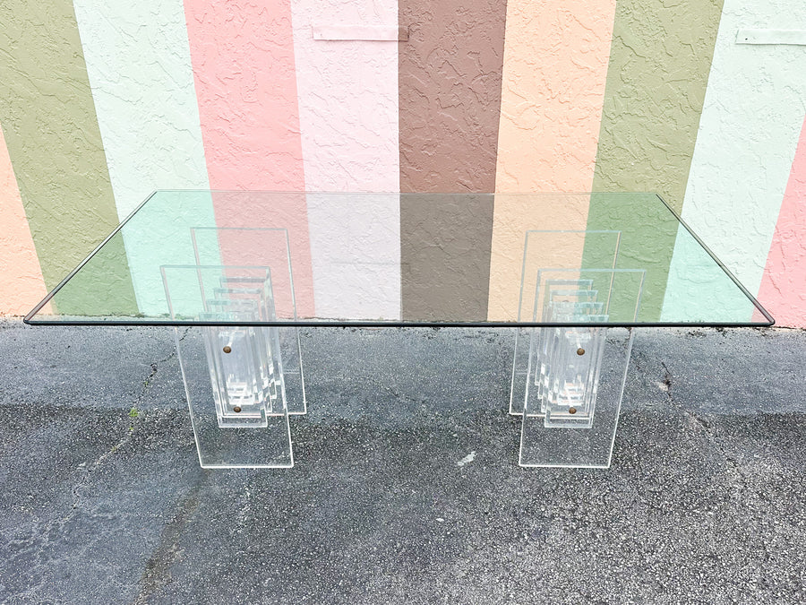 Glam Lucite Dining Table