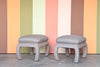 Pair of Ming Style Upholstered Stools