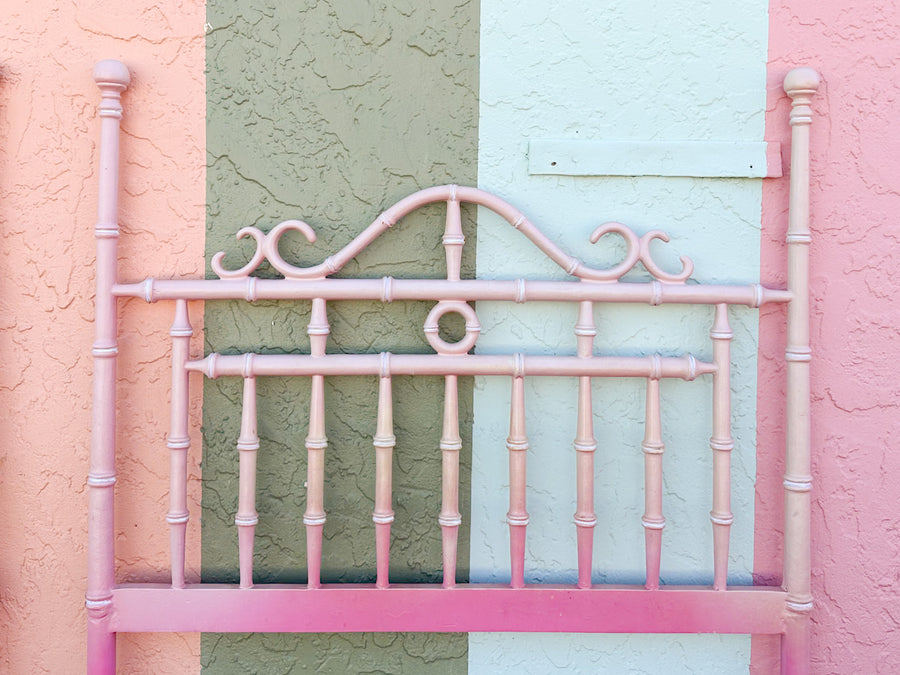 Pair of Pretty Pink Twin Headboards