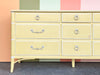 Yellow Thomasville Faux Bamboo Dresser