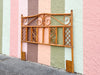 Whimsical Rattan Lattice Queen Headboard