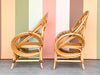 Pair of Rattan Butterfly Lounge Chairs