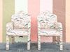Pair of Art Deco Chic Upholstered Chairs