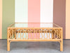 Whimsical Rattan Coffee Table