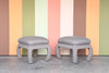 Pair of Ming Style Upholstered Stools