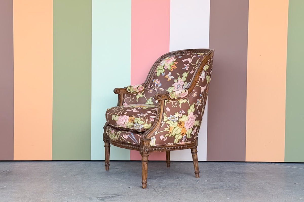 Chinoiserie Chic Bergere Chair