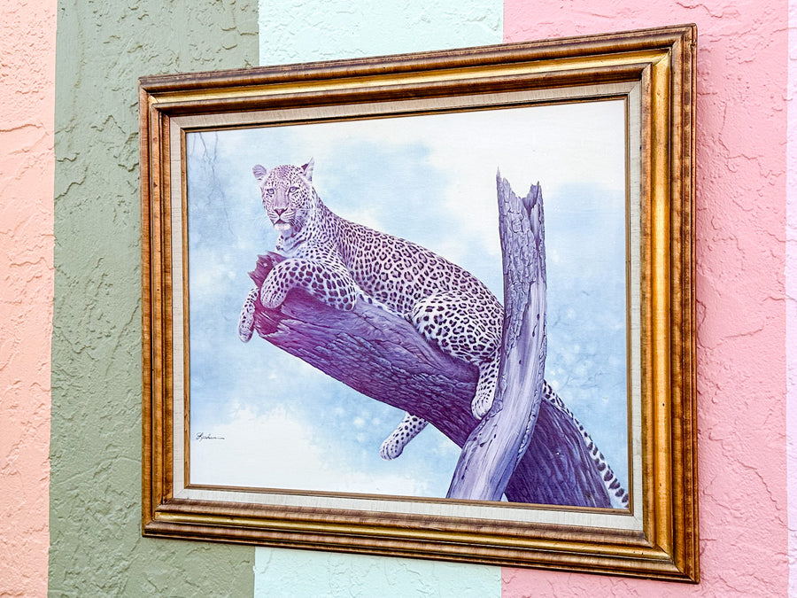 Lounging Leopard Print by Leehan