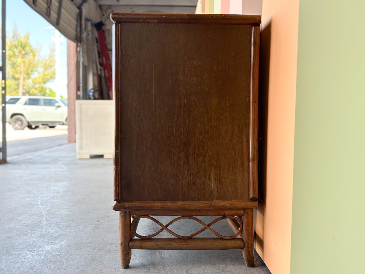 Handsome Rattan Dresser