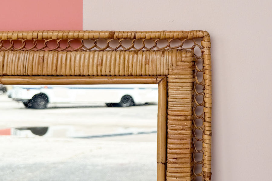 Coastal Rattan Mirror