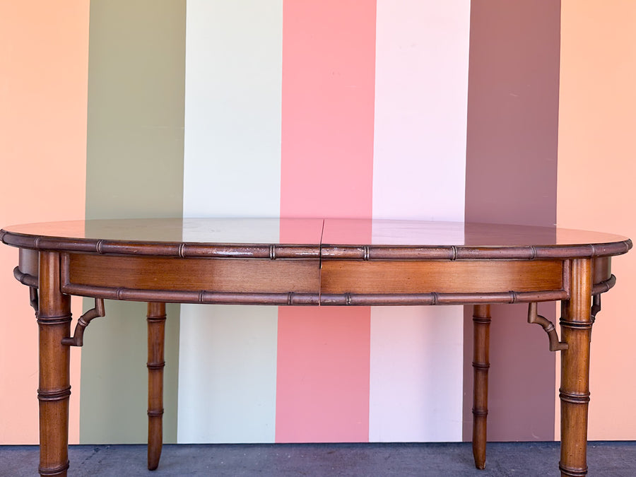 Handsome Faux Bamboo Dining Table