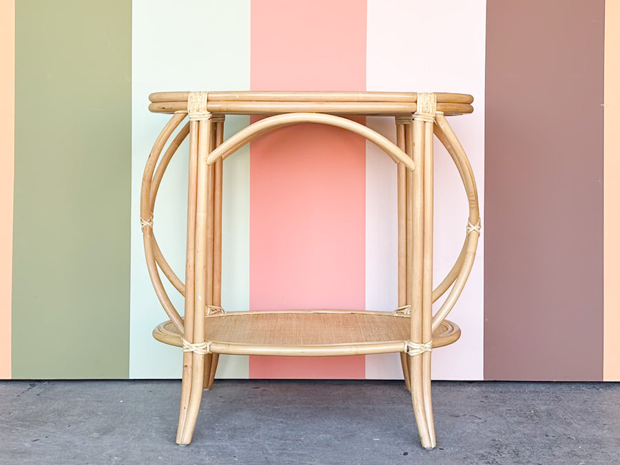 Coastal Rattan Bar with Removeable Tray