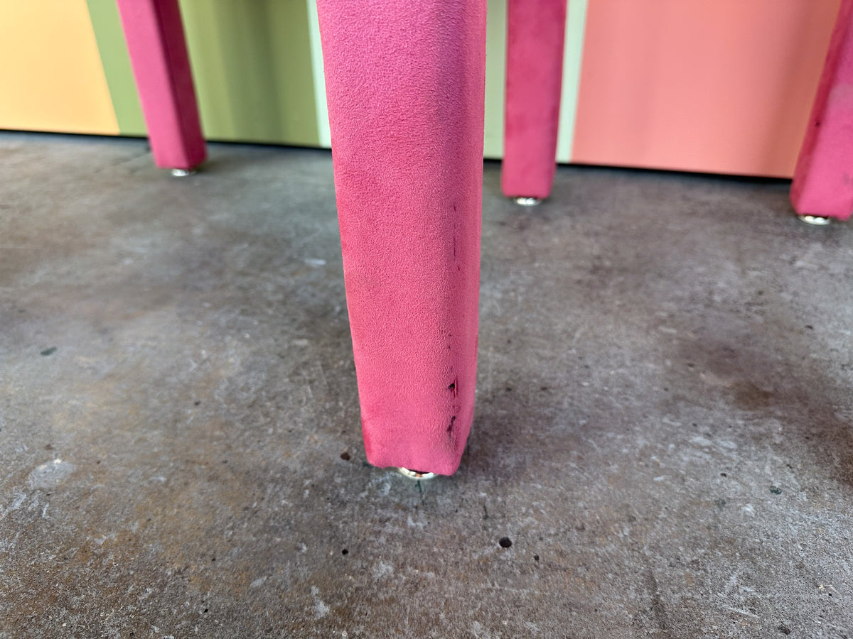 Pair of Hot Pink Parsons Stools