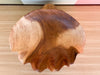 Small Hand Carved Teak Clam Shell