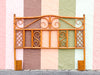 Whimsical Rattan Lattice Queen Headboard