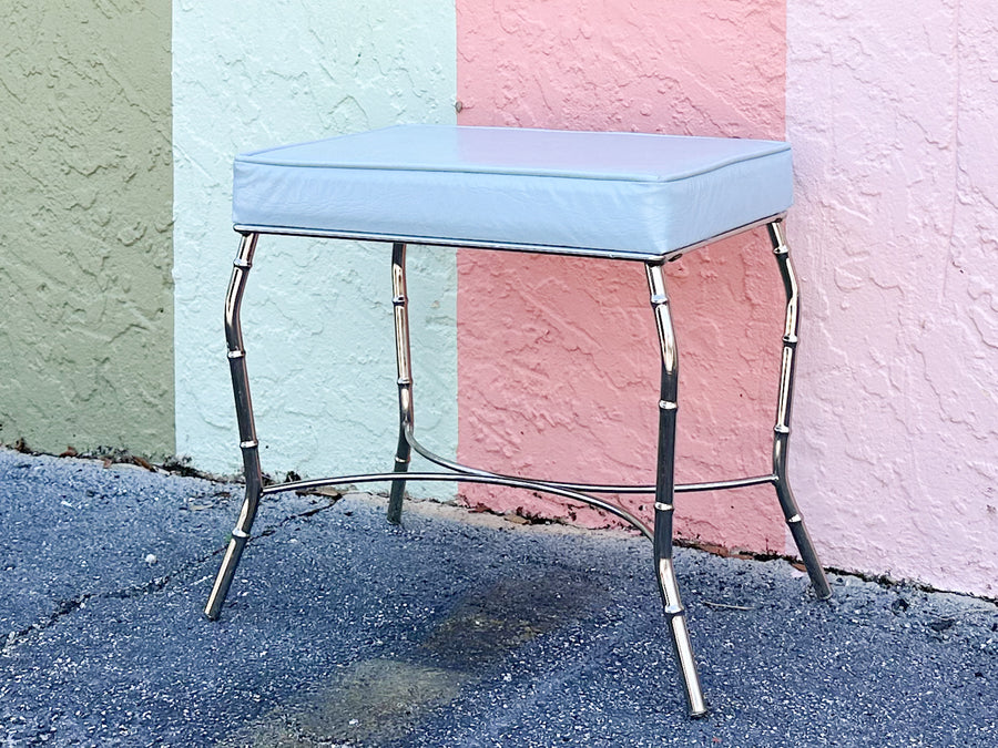Cute Faux Bamboo Metal Bench