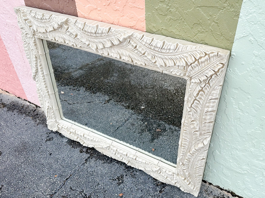 Tropical Chic Palm Leaf Mirror