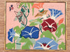 Grasshopper and Lotus Needlepoint Art