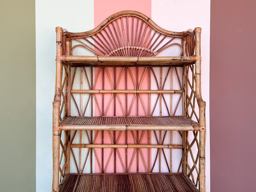 Petite Rattan Etagere
