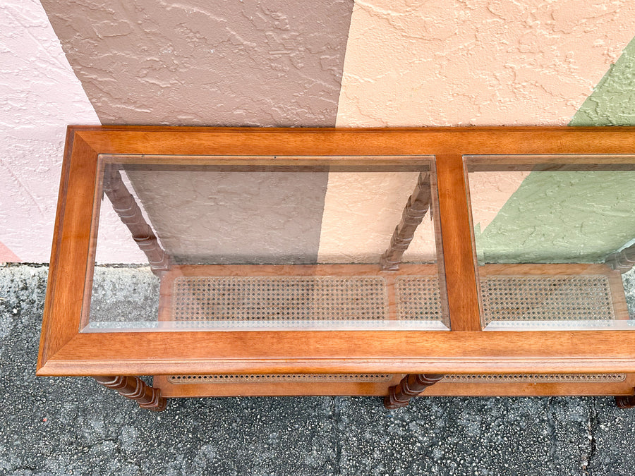 Handsome Faux Bamboo Console