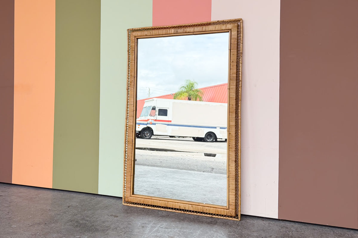 Coastal Rattan Mirror