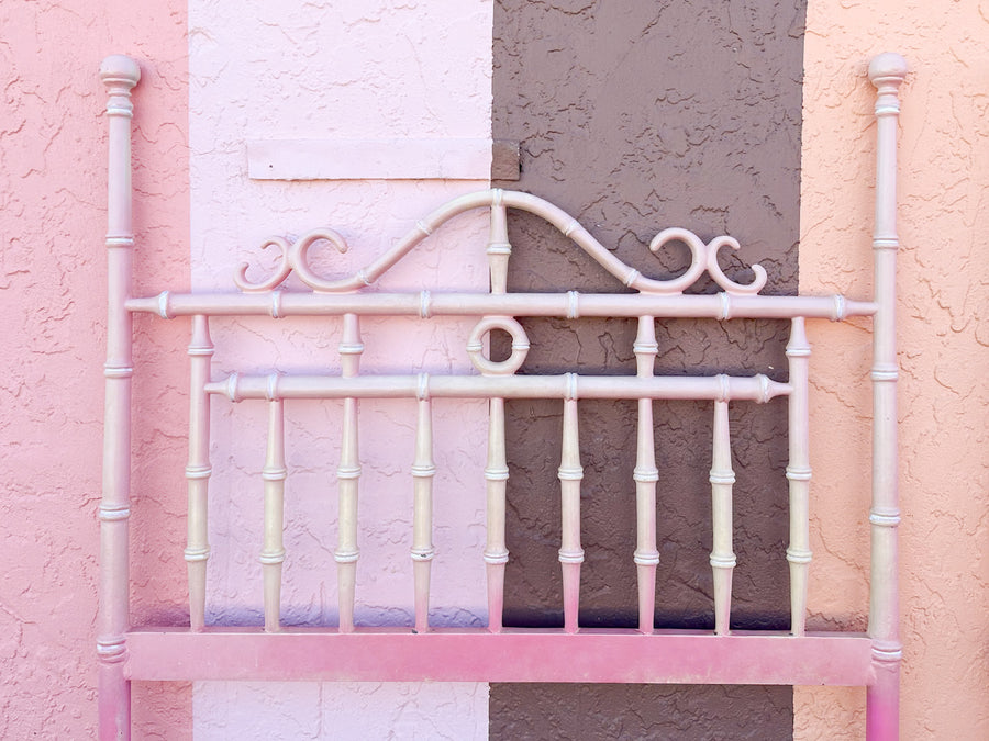 Pair of Pretty Pink Twin Headboards