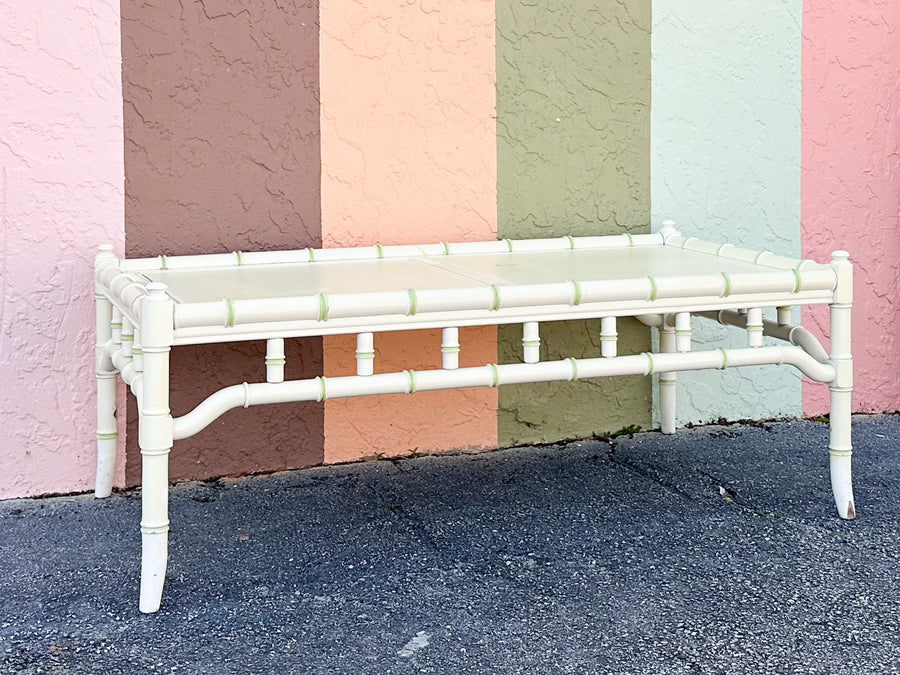 Thomasville Faux Bamboo Coffee Table