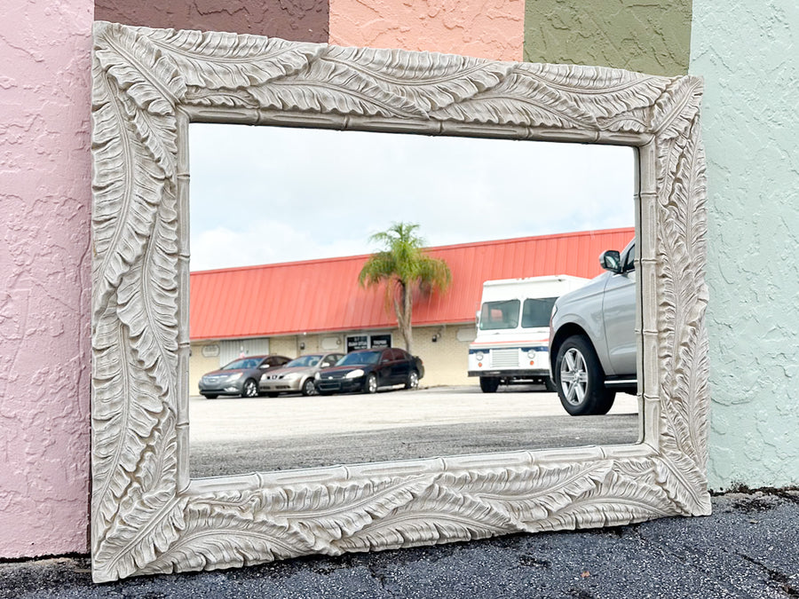 Tropical Chic Palm Leaf Mirror