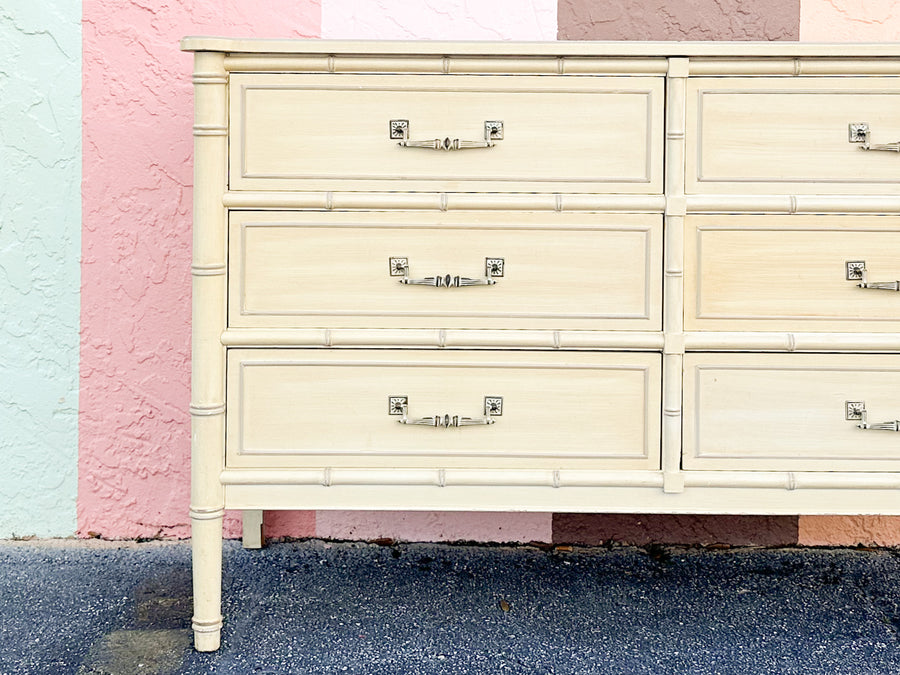 Henry Link Faux Bamboo Double Dresser