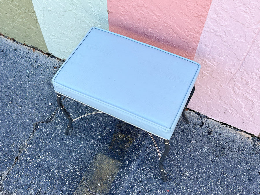 Cute Faux Bamboo Metal Bench