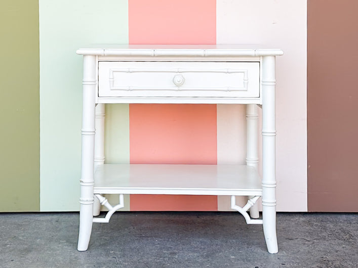 Thomasville Faux Bamboo Nightstand