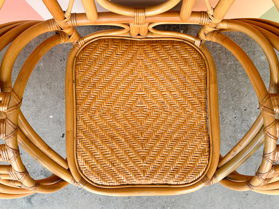 Pair of Rattan Butterfly Lounge Chairs