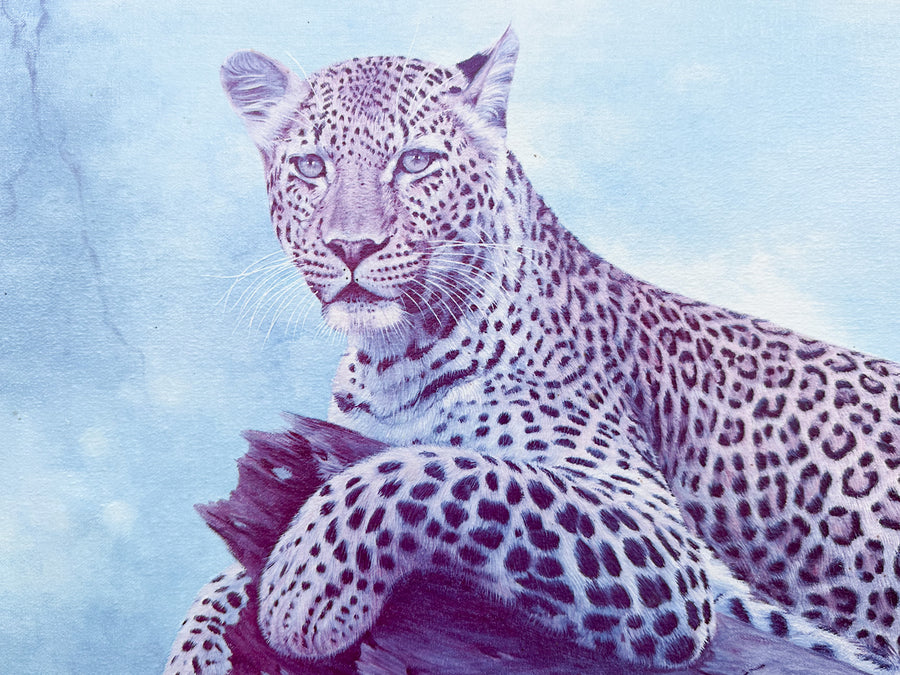 Lounging Leopard Print by Leehan