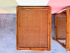 Pair of Rattan Side Tables