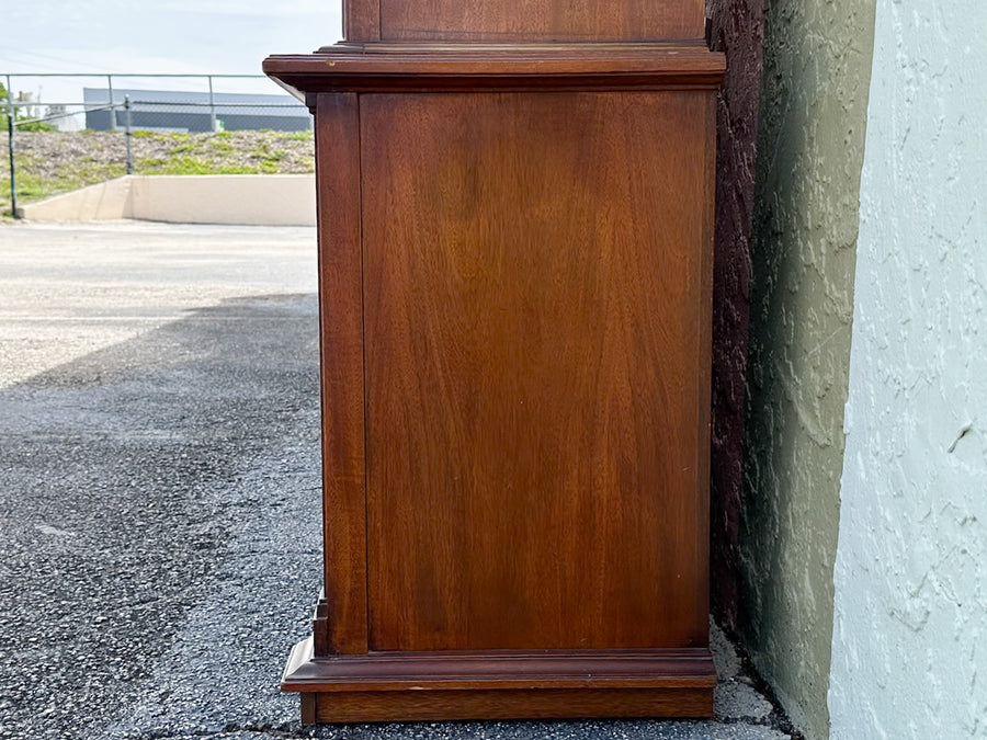 Handsome Wood Pagoda Cabinet