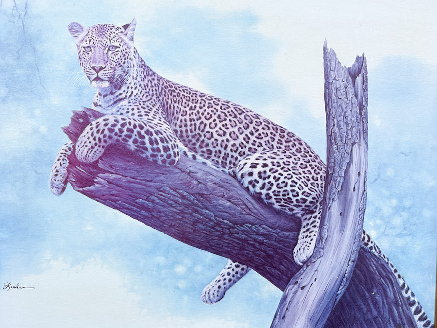 Lounging Leopard Print by Leehan