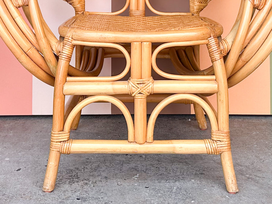Pair of Rattan Butterfly Lounge Chairs