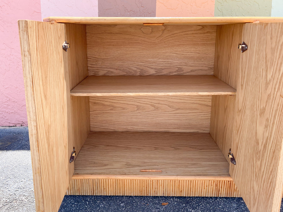 Island Style Rattan Wrapped Credenza