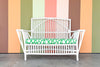 Stick Wicker Painted Loveseat