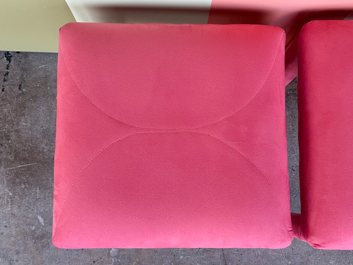 Pair of Hot Pink Parsons Stools