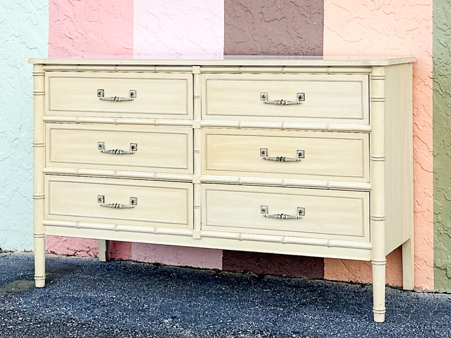 Henry Link Faux Bamboo Double Dresser