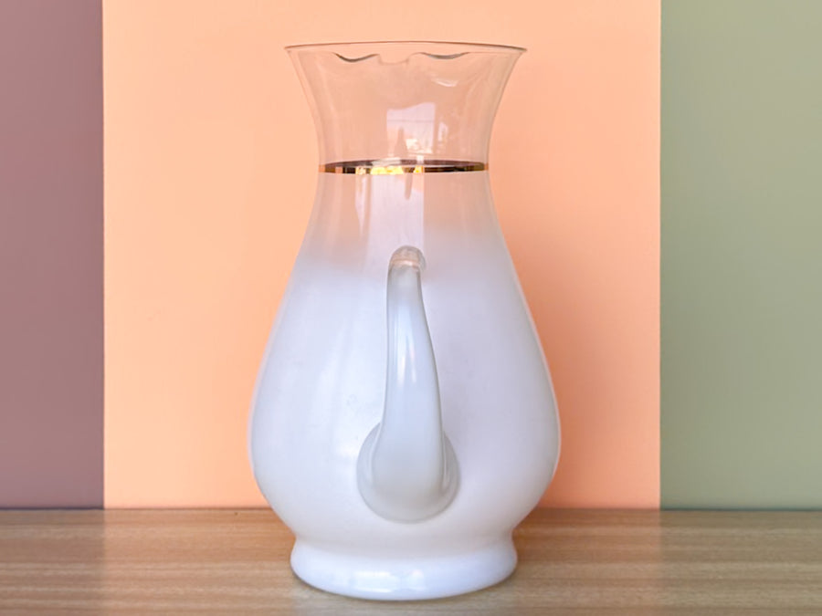White Blendo Pitcher and Glassware Set
