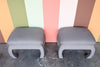 Pair of Ming Style Upholstered Stools