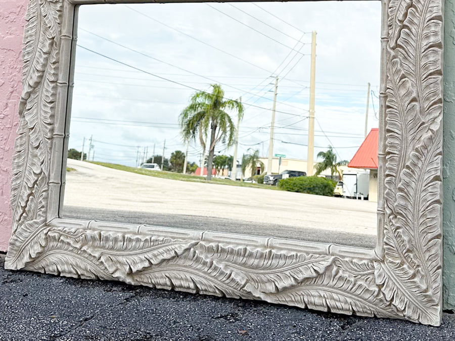 Tropical Chic Palm Leaf Mirror