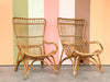 Pair of Island Chic Rattan Lounge Chairs
